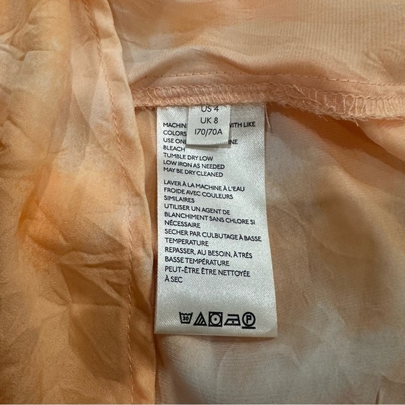 Free People Women's Martine Flirt Tie Dye Skirt in Peach Combo - Picture 11 of 12